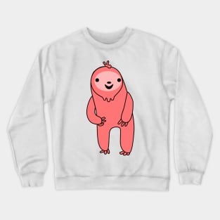 Excited Red Sloth Crewneck Sweatshirt